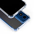 Black Carbon Fiber Specialty Texture Material Moto G 5G (2024) Clear Case